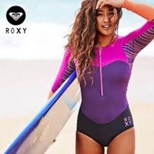 Roxy XY 1MM Bikini Springsuit, a long-sleeve wetsuit Size 10 Beach Surf Outdoor